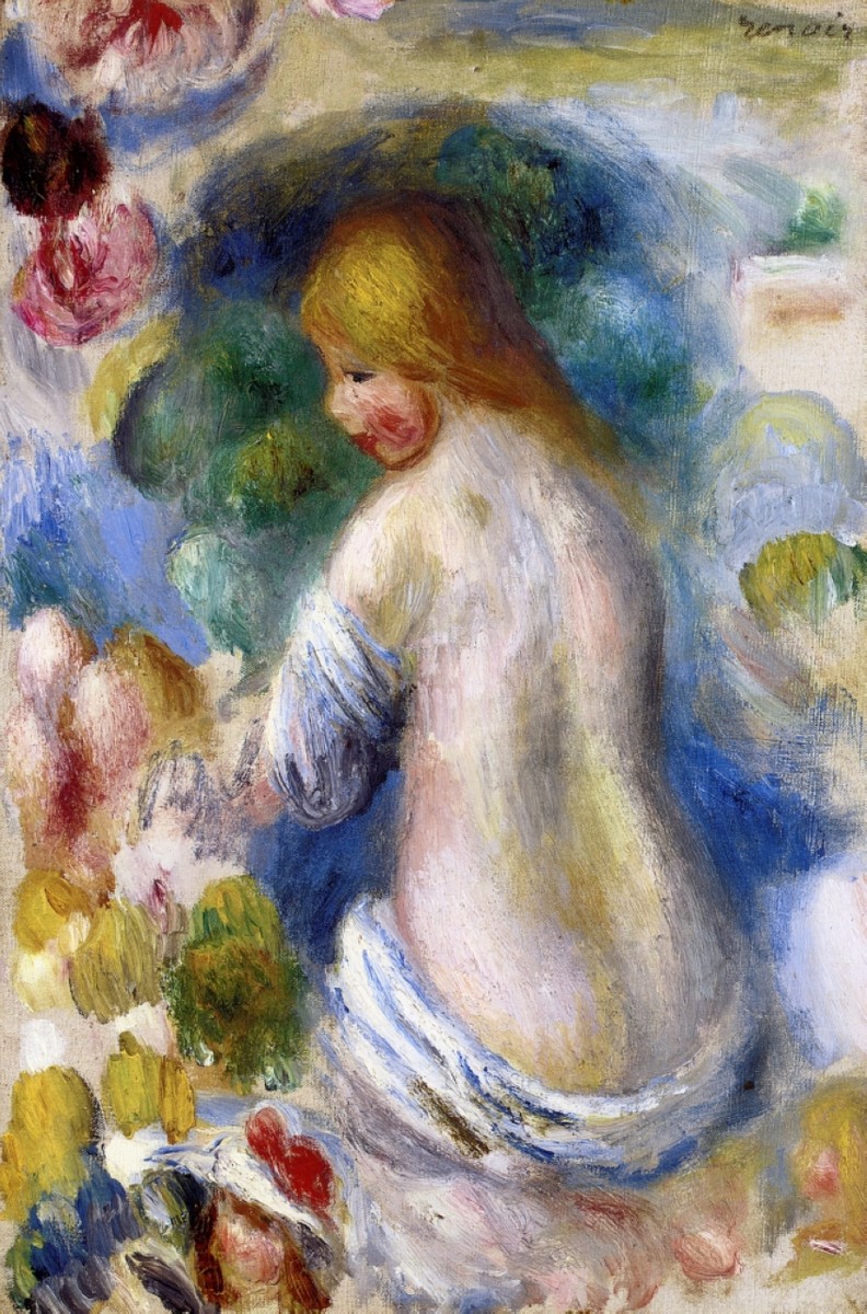 Woman's Nude Torso by Pierre-Auguste Renoir