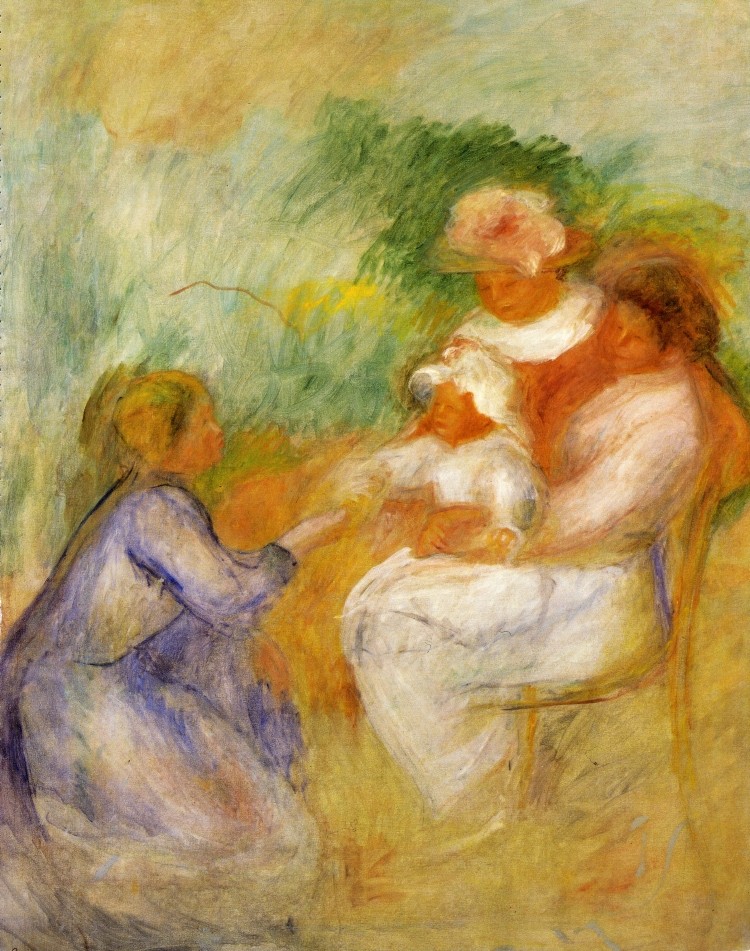Women and Child by Pierre-Auguste Renoir