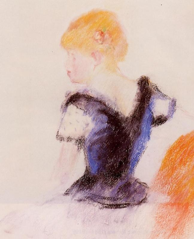 Young Blond Girl by Pierre-Auguste Renoir