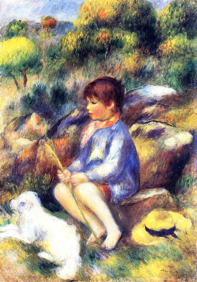 Young Boy by the River by Pierre-Auguste Renoir