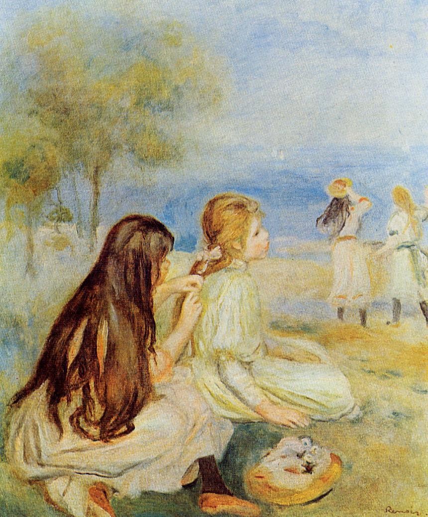 Young Girls by the Sea by Pierre-Auguste Renoir