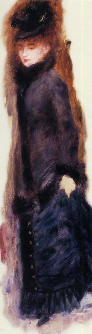 Young Woman Lifting Her Skirt by Pierre-Auguste Renoir