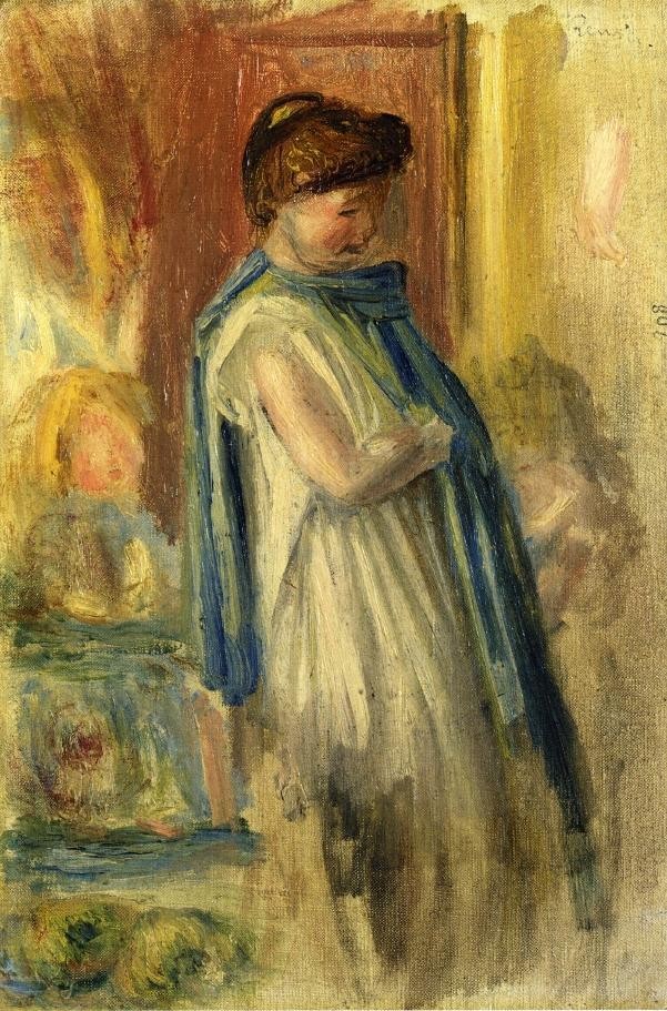 Young Woman Standing by Pierre-Auguste Renoir
