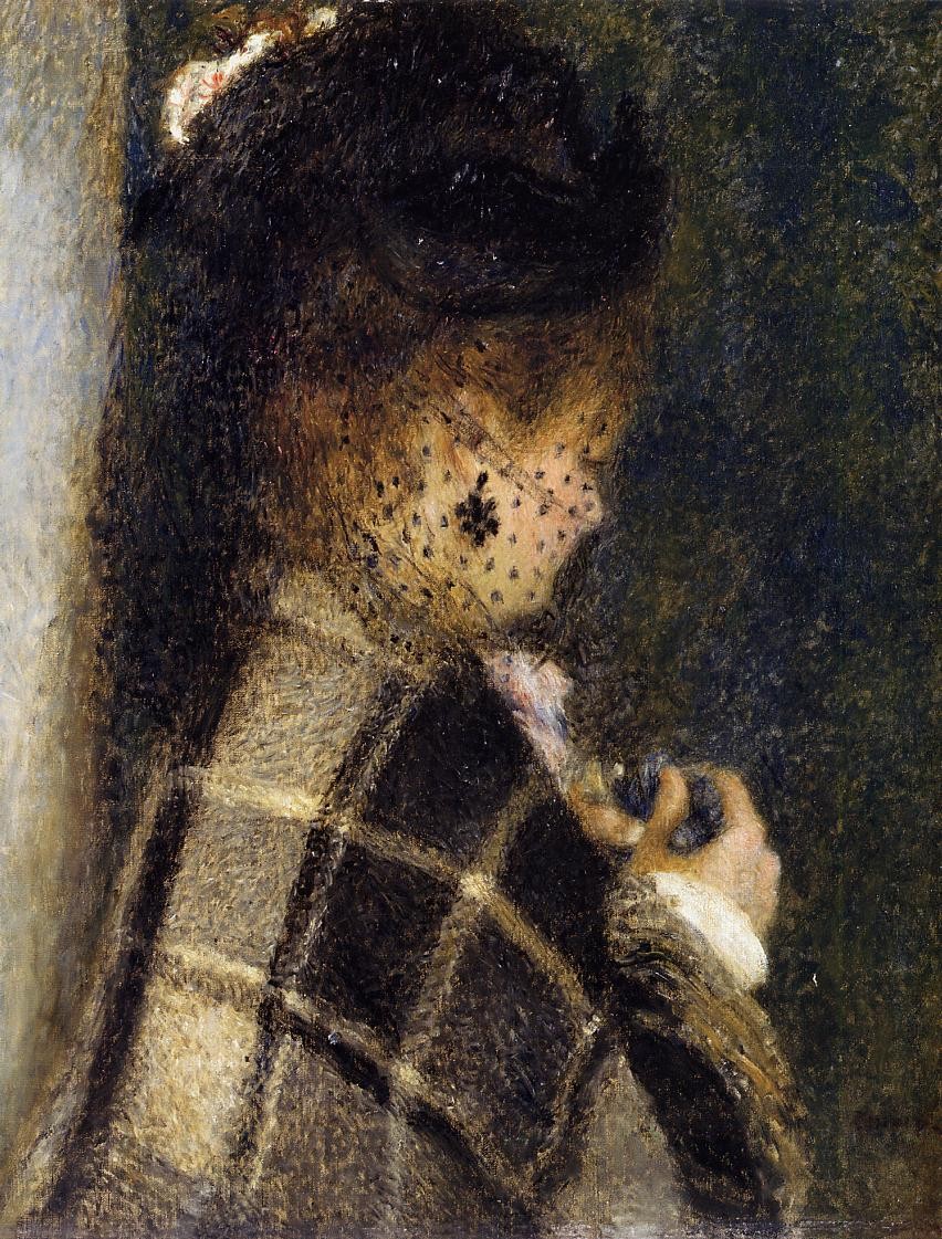 Young Woman with a Veil by Pierre-Auguste Renoir