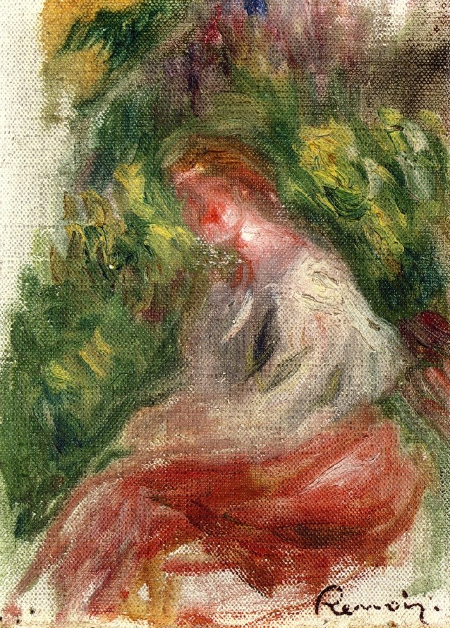 Young Woman, Seated by Pierre-Auguste Renoir