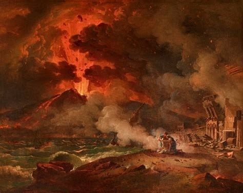 Eruption of Vesuvius arrived on August 24 of the year 79 by Pierre-Henri de Valenciennes