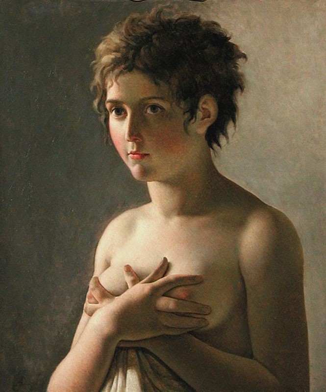 Portrait of a Young Girl by Pierre-Narcisse Guerin