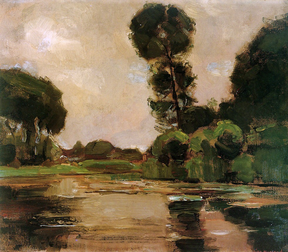 Lonely tree at the Gein Sun by Piet Mondrian