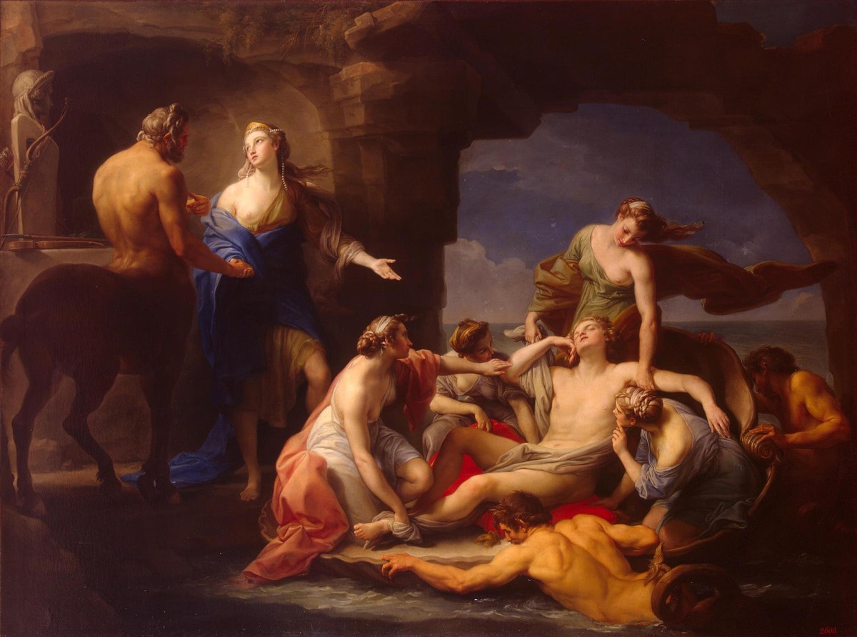 Achille Richiamato Da Teti E Da Chirone by Pompeo Batoni