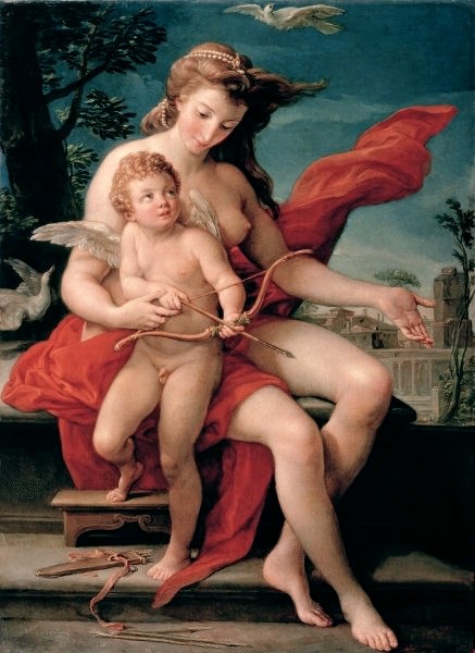 Venus and Cupid by Pompeo Batoni