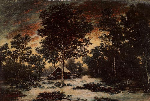 Cabin in Witer by Ralph Blakelock