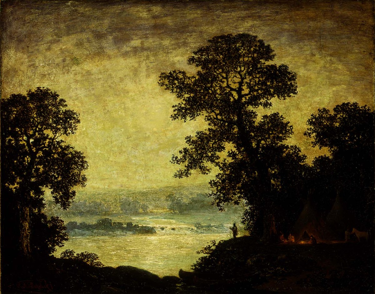 Moonlight, Indian Encampment by Ralph Blakelock