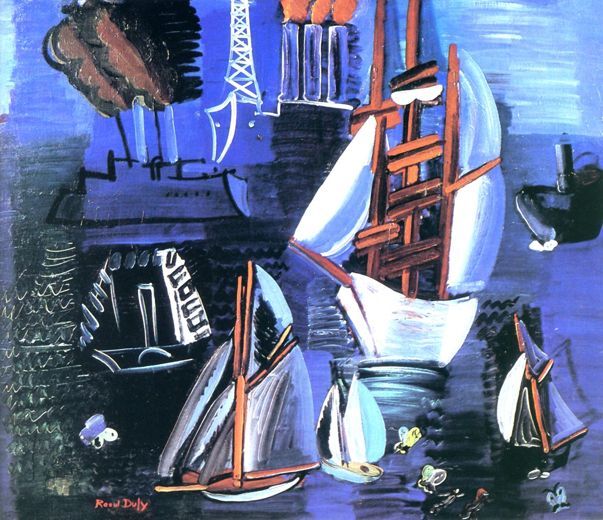 Boats in Le Havre by Raoul Dufy