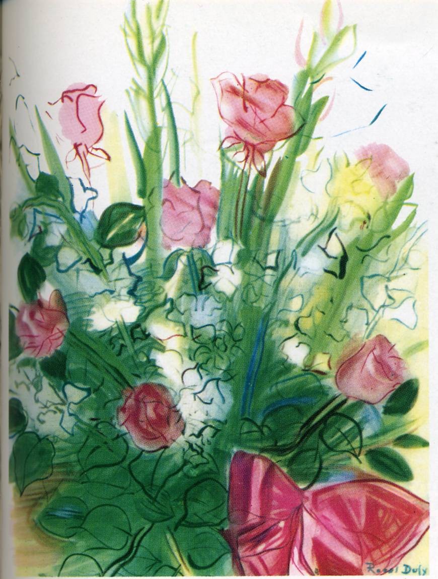Bouquet of roses by Raoul Dufy