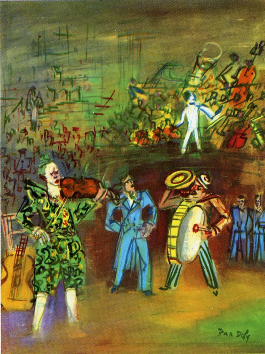 Clowns and Musicians by Raoul Dufy