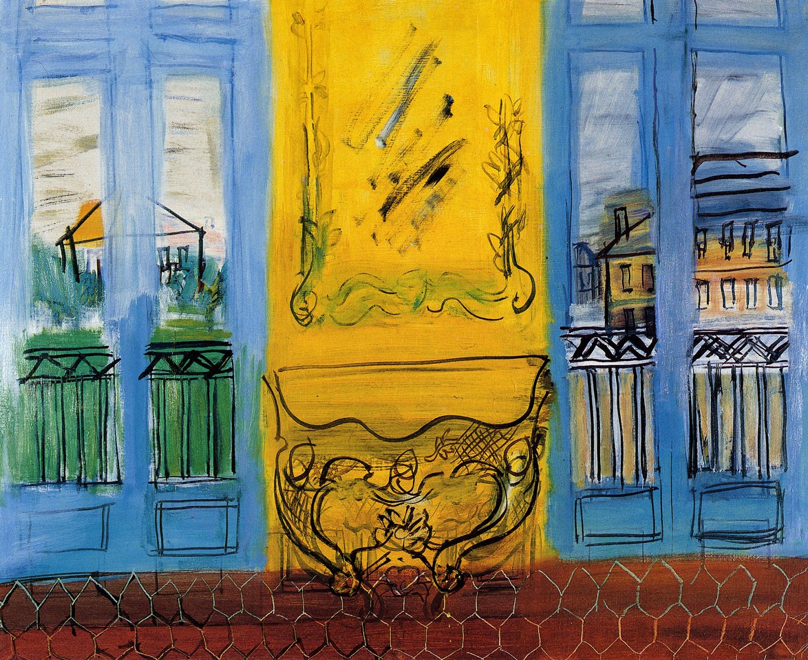Console With Two Windows by Raoul Dufy