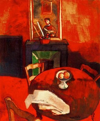 Interior with fruit bowl by Raoul Dufy