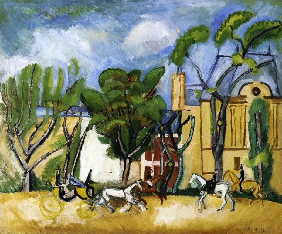 L`avenue du Bois by Raoul Dufy