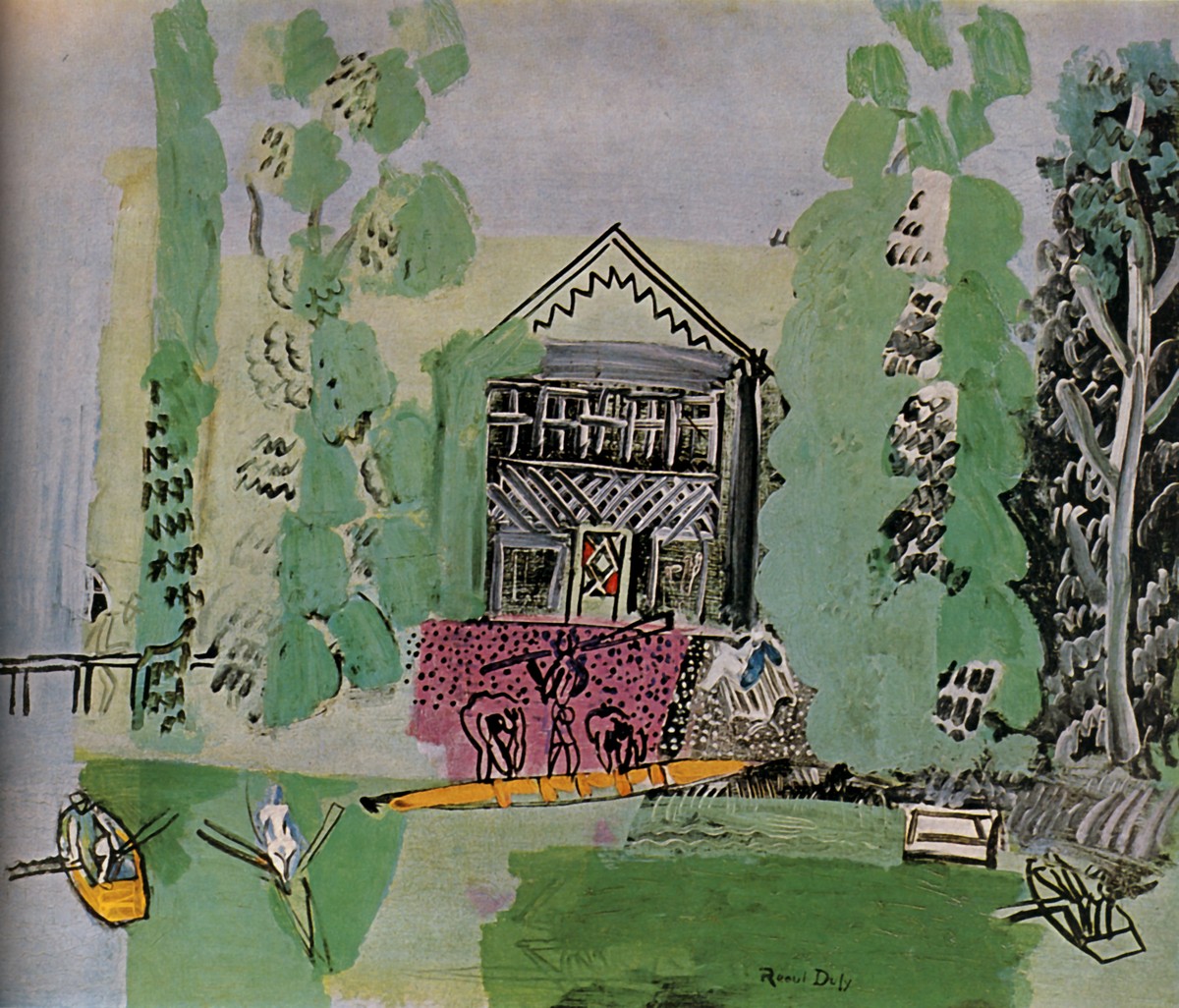 Oarsmen on the Marne by Raoul Dufy