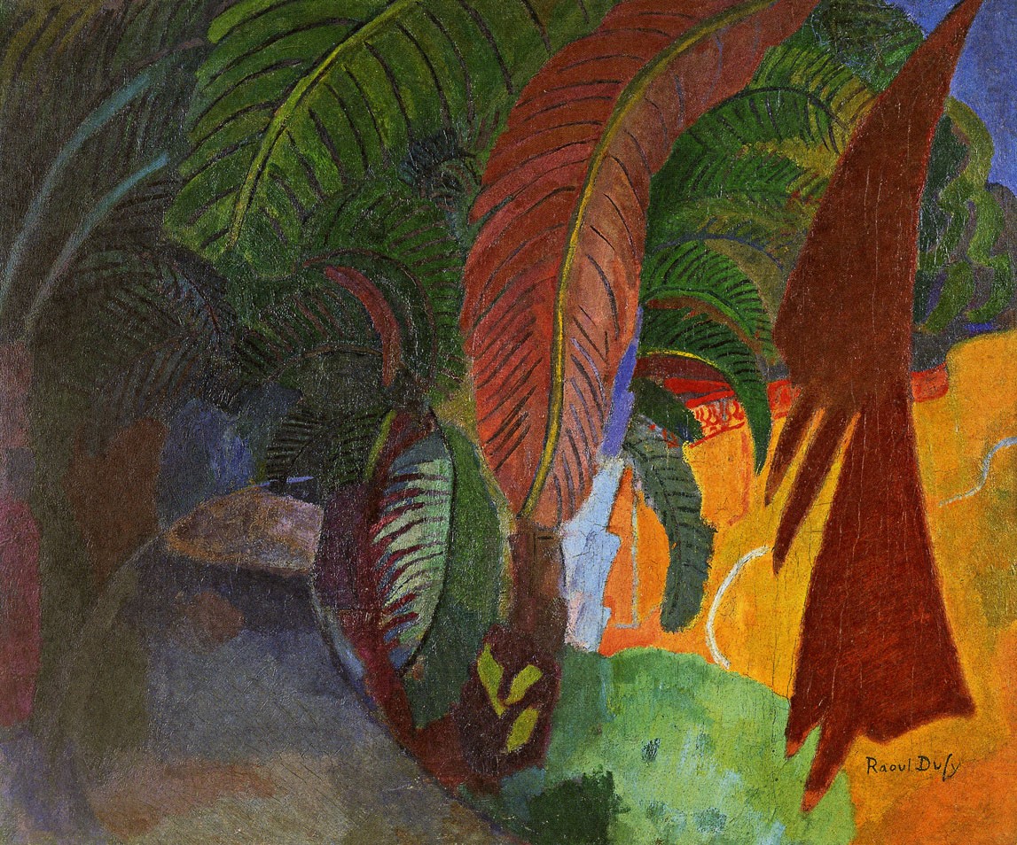 Palm Trees At Martigues (Homage To Gauguin) by Raoul Dufy