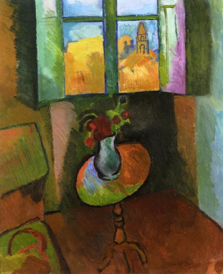 Pedistal Table, Rue Seguier by Raoul Dufy