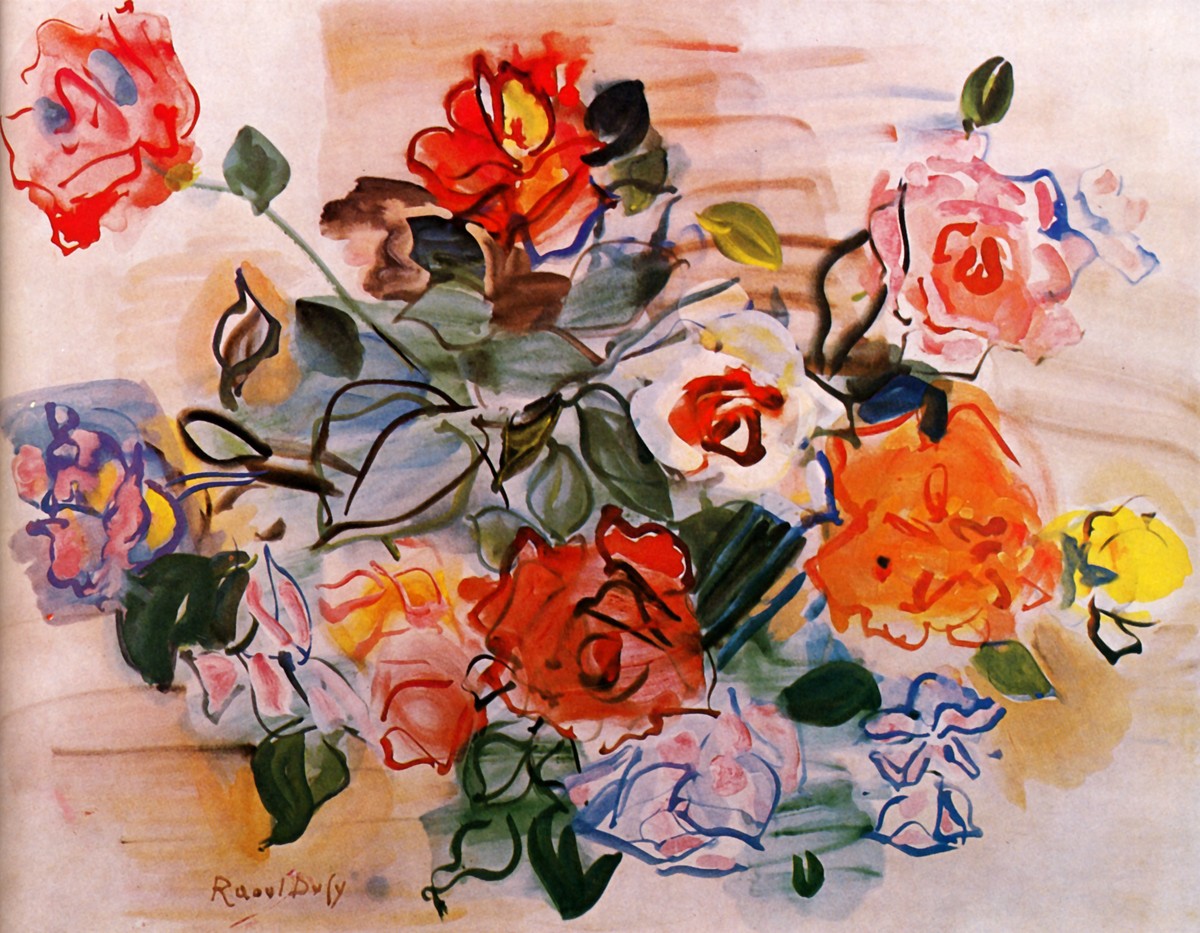 Pink bunch by Raoul Dufy