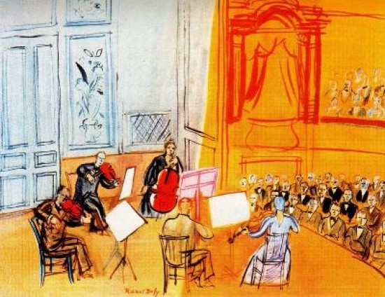 Red quartet by Raoul Dufy
