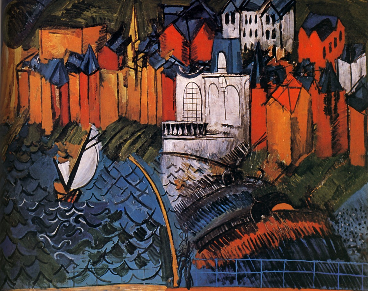 Sailboat at Sainte-Adresse by Raoul Dufy