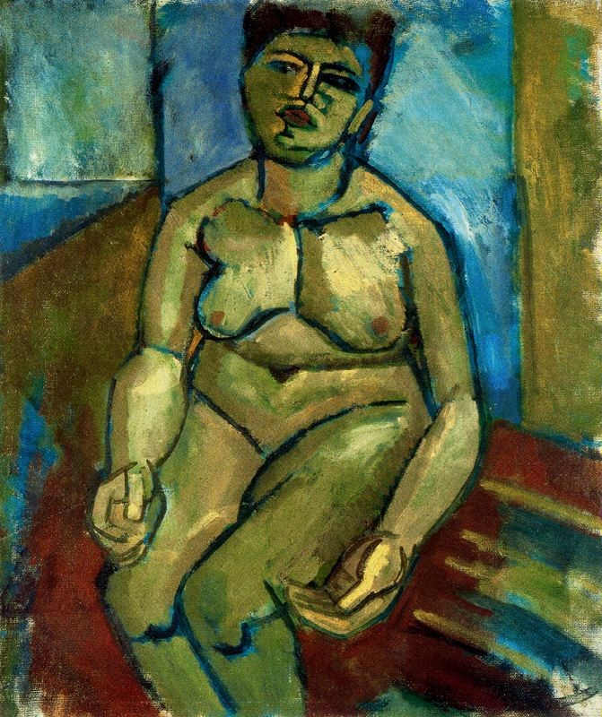 Seated nude by Raoul Dufy