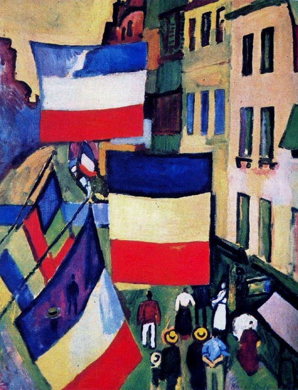 Street Decked with Flags by Raoul Dufy