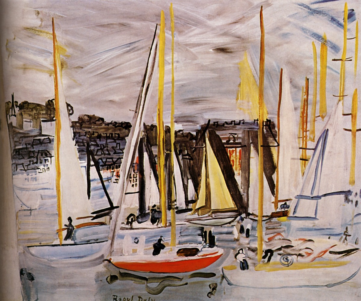 The Basin of Deauville by Raoul Dufy