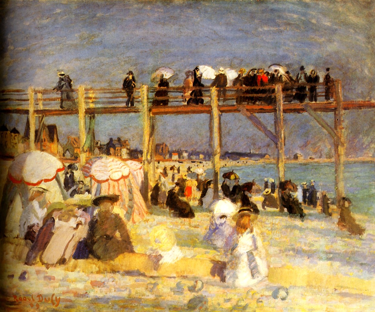The Beach of Sainte-Adresse by Raoul Dufy