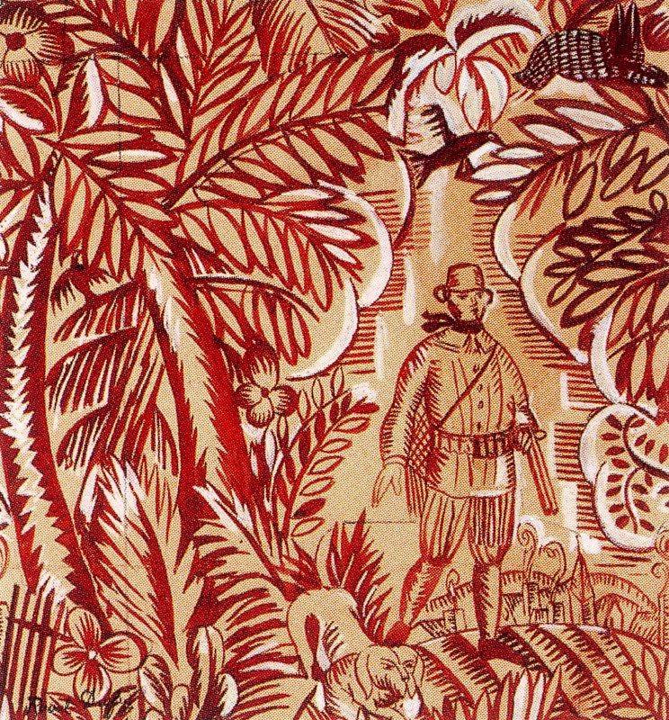 The Hunt (Design for fabric) by Raoul Dufy