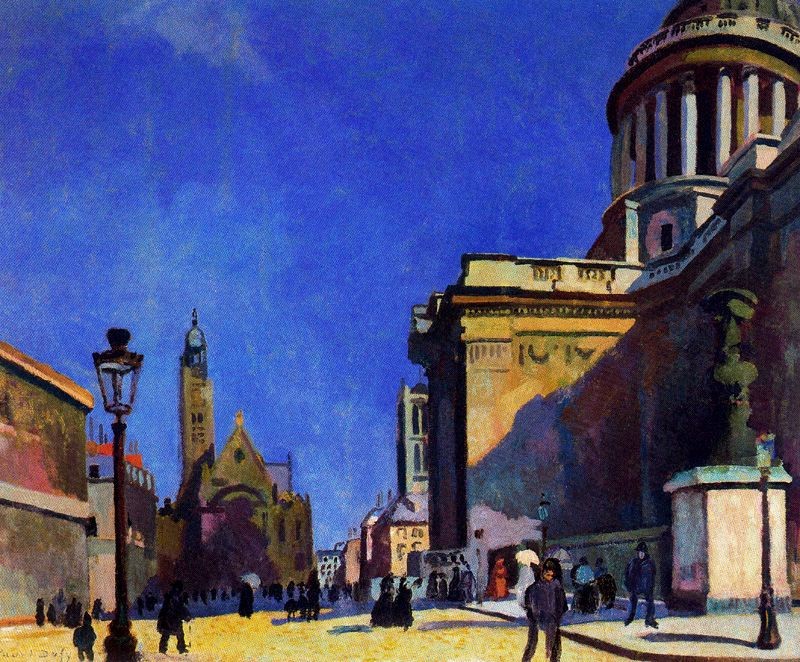 The Pantheon and St. Etienne-du-Mont by Raoul Dufy