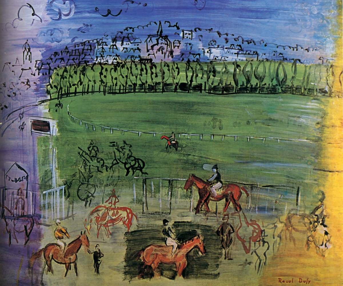 The Racecourse of Deauville by Raoul Dufy