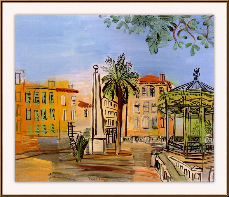 The square in Hyeres by Raoul Dufy