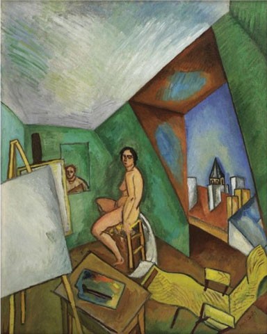 The studio on Seguier street by Raoul Dufy