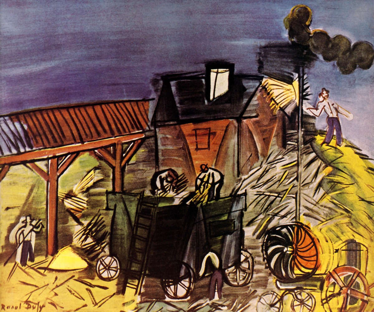 Treading the blue sky by Raoul Dufy