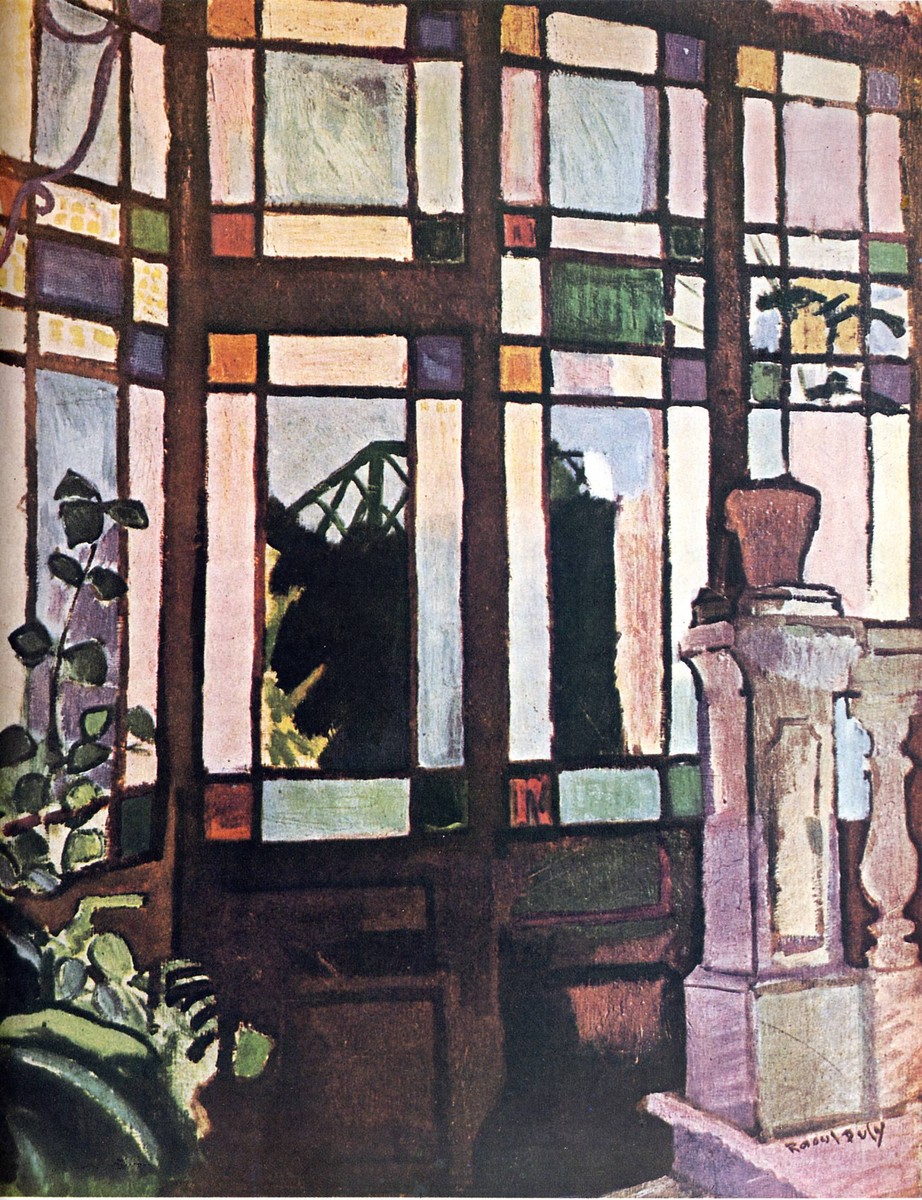 Window with coloured glasses by Raoul Dufy