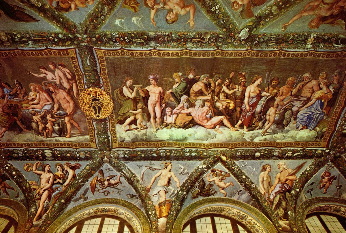Ceiling of the Loggia of Psyche by Raphael
