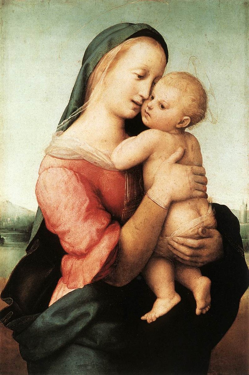 Detail of the 'Tempi' Madonna by Raphael