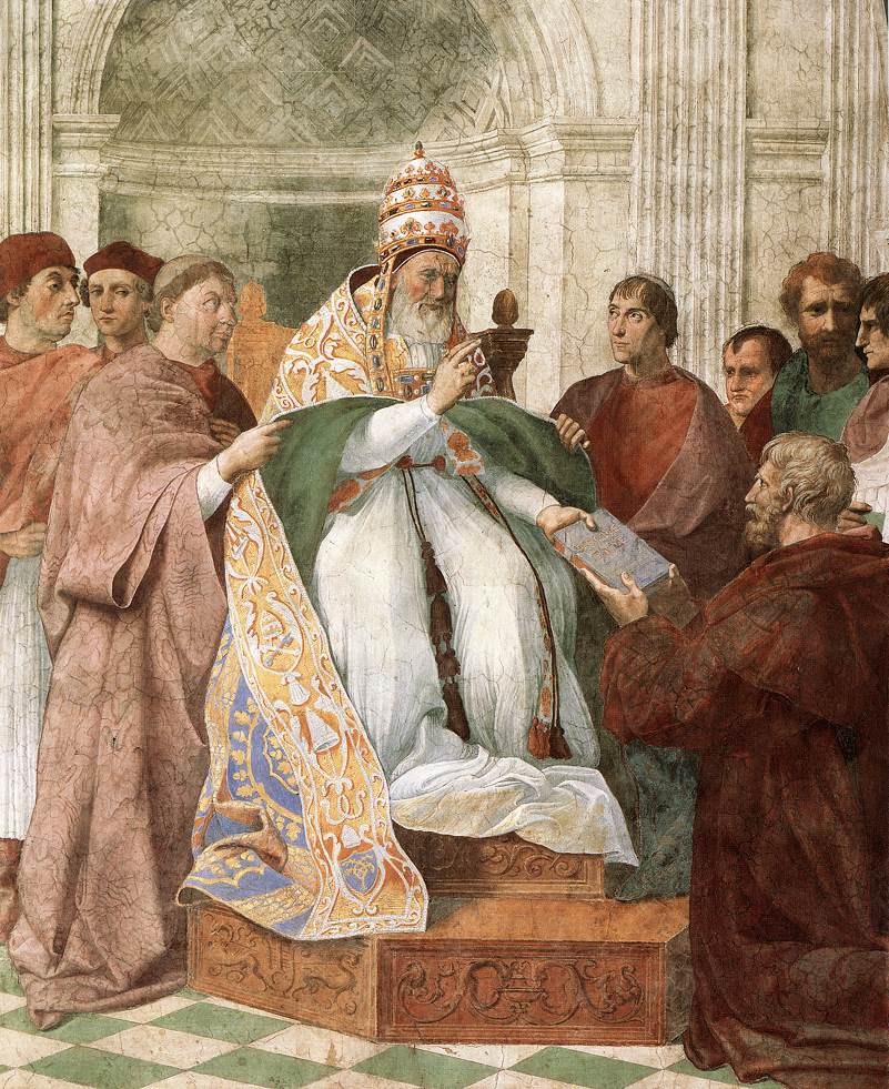 Gregory IX Approving the Decretals by Raphael