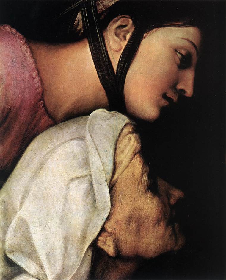 Madonna of the Cloth (detail) by Raphael