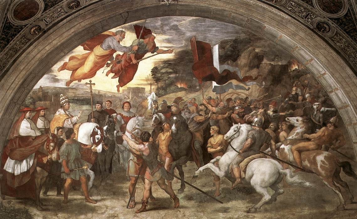 Pope Leo I Repulsing Attila by Raphael