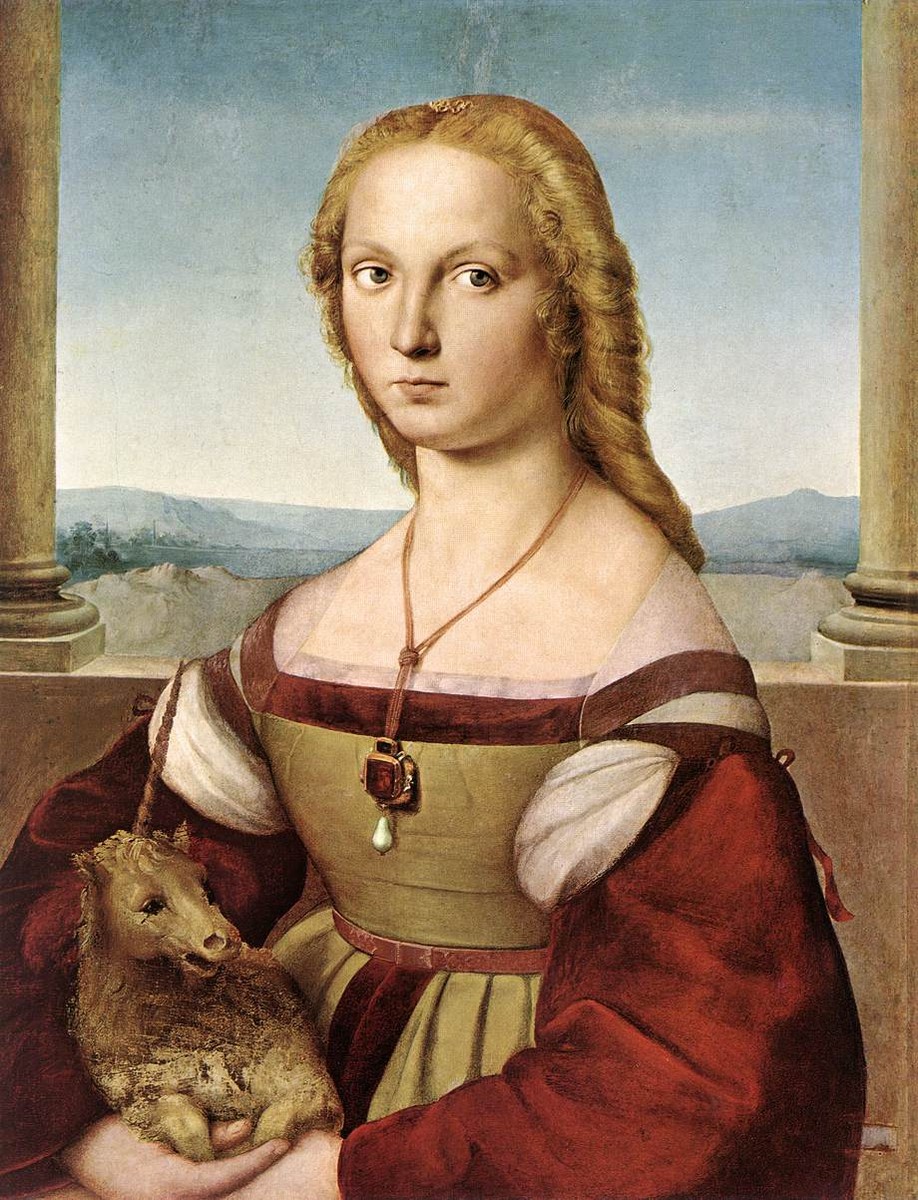 Portrait of a Lady with a Unicorn by Raphael