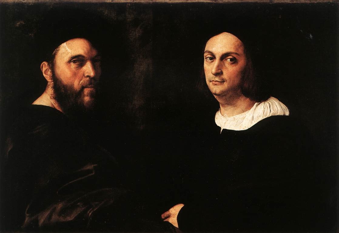 Portrait of Andrea Navagero and Agostino Beazzano by Raphael