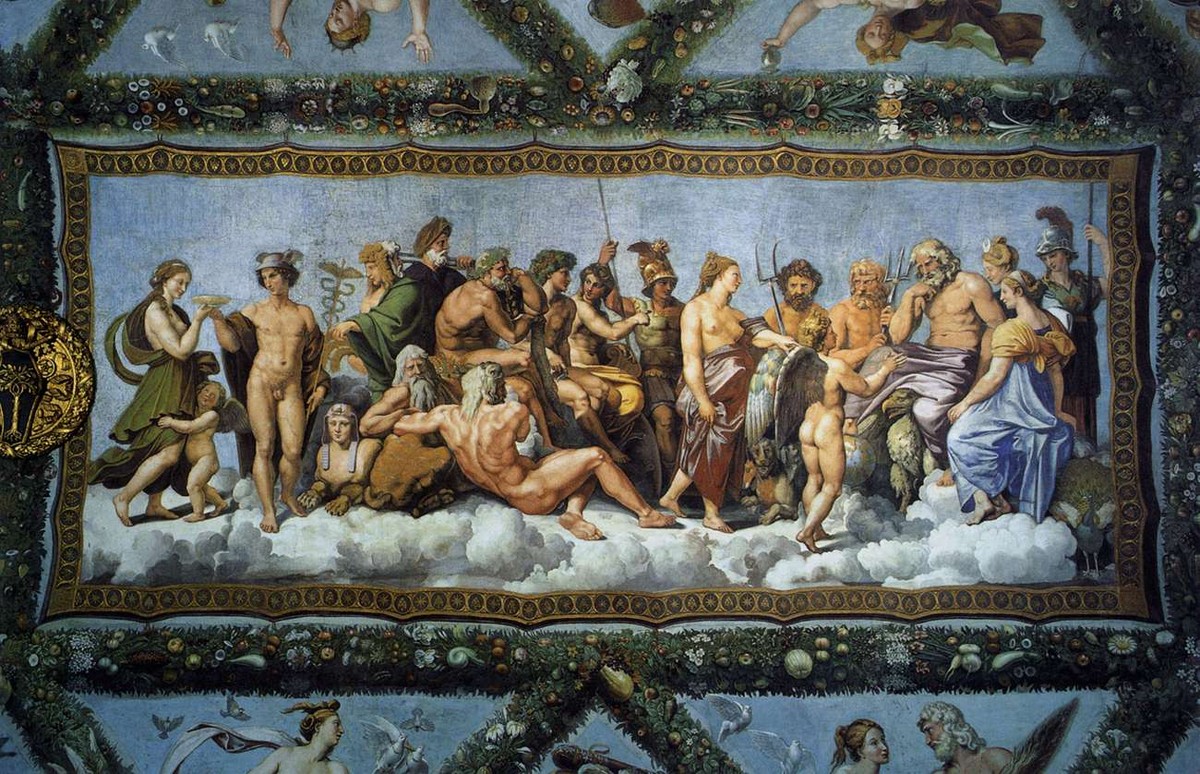 Psyche Received on Olympus (detail) by Raphael