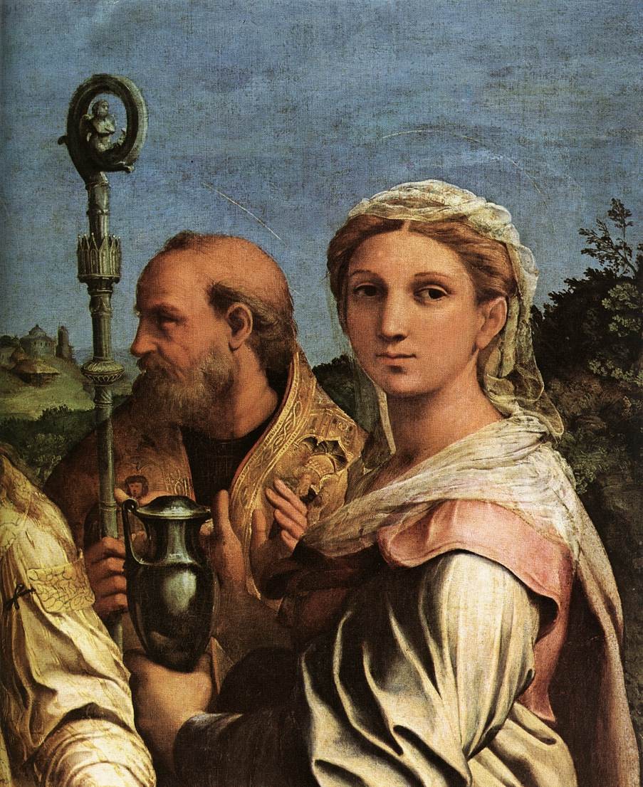 St. Cecilia with Saints (detail) by Raphael