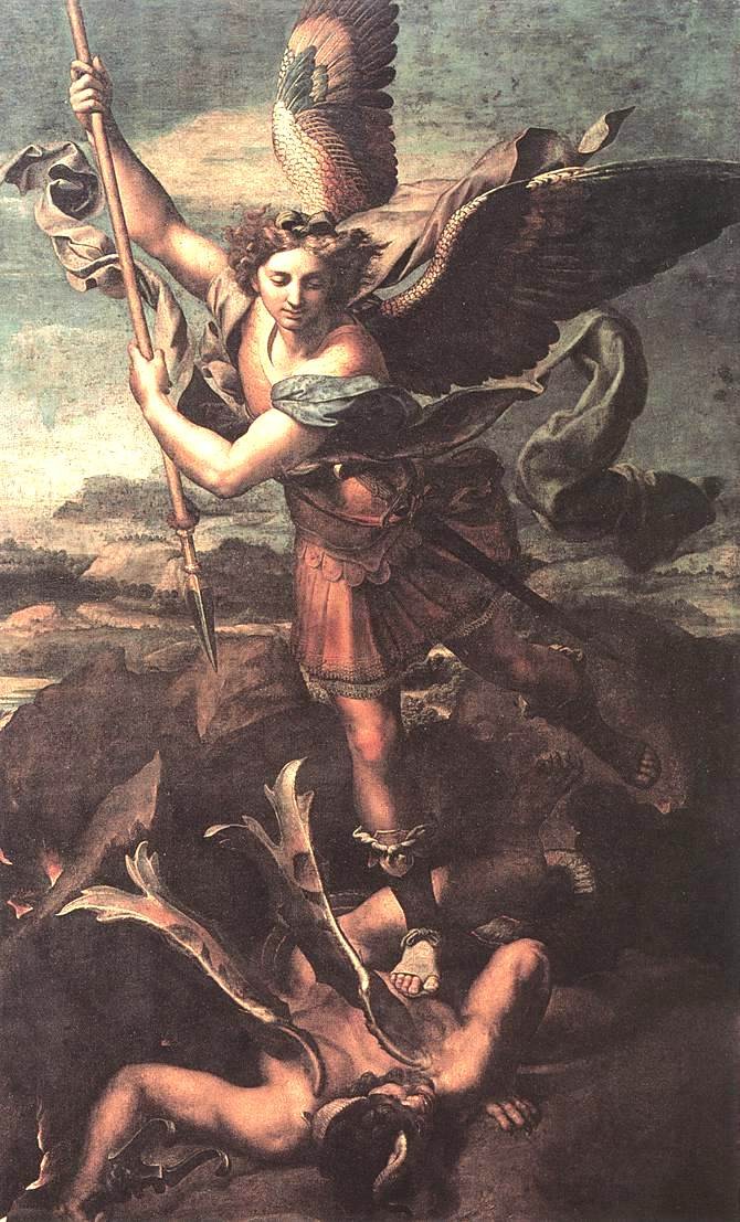 St. Michael Overwhelming the Demon by Raphael