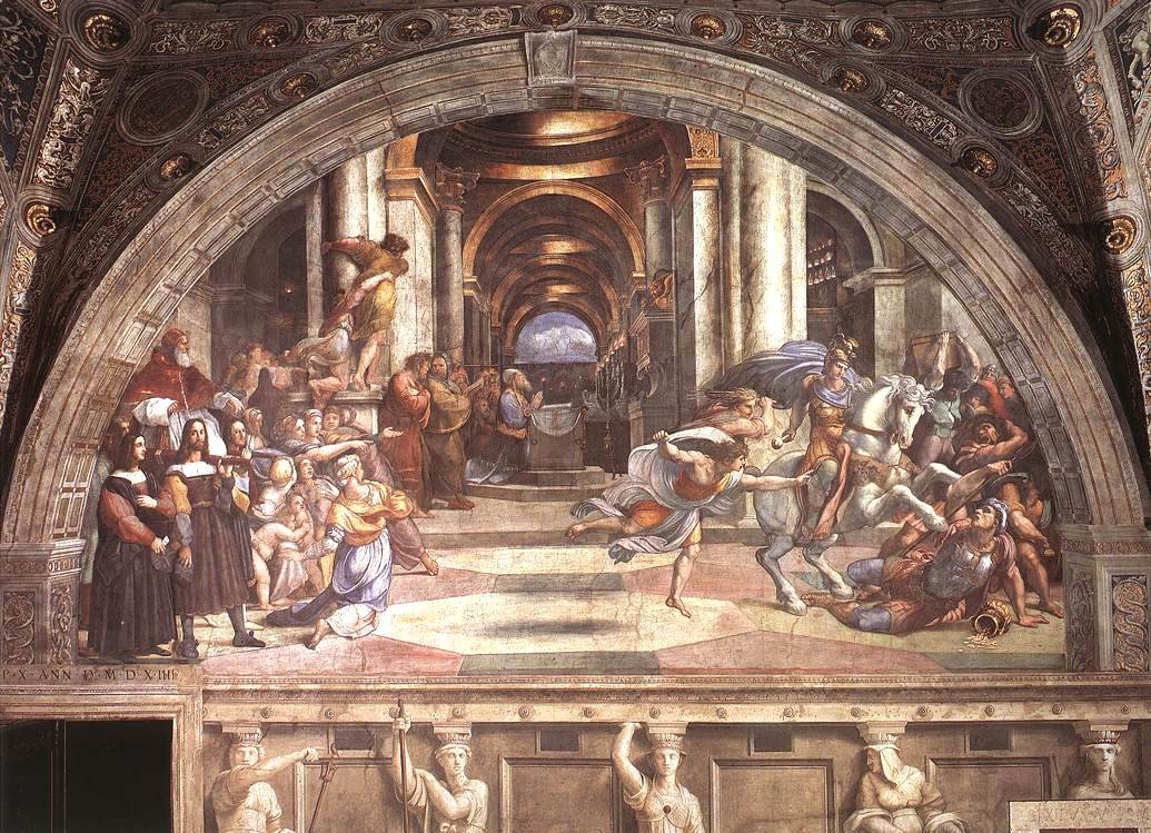 The Expulsion of Heliodorus from the Temple by Raphael